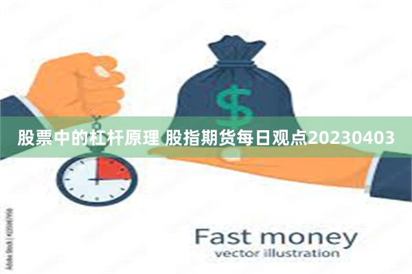 股票中的杠杆原理 股指期货每日观点20230403